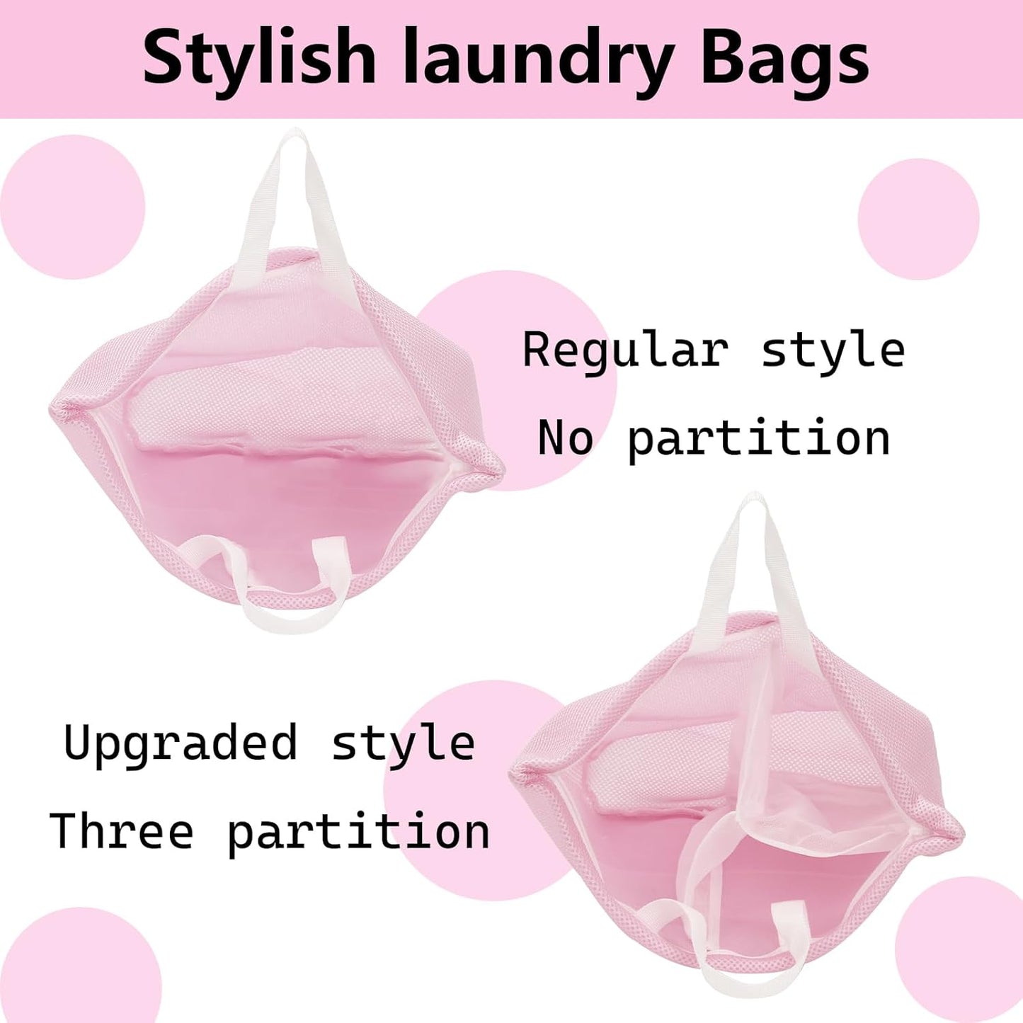 laundry bag with handles mesh laundry bags washing machine laundry totes travel storage and sorting bag for Clothes laundry bag for delicates (Blue)