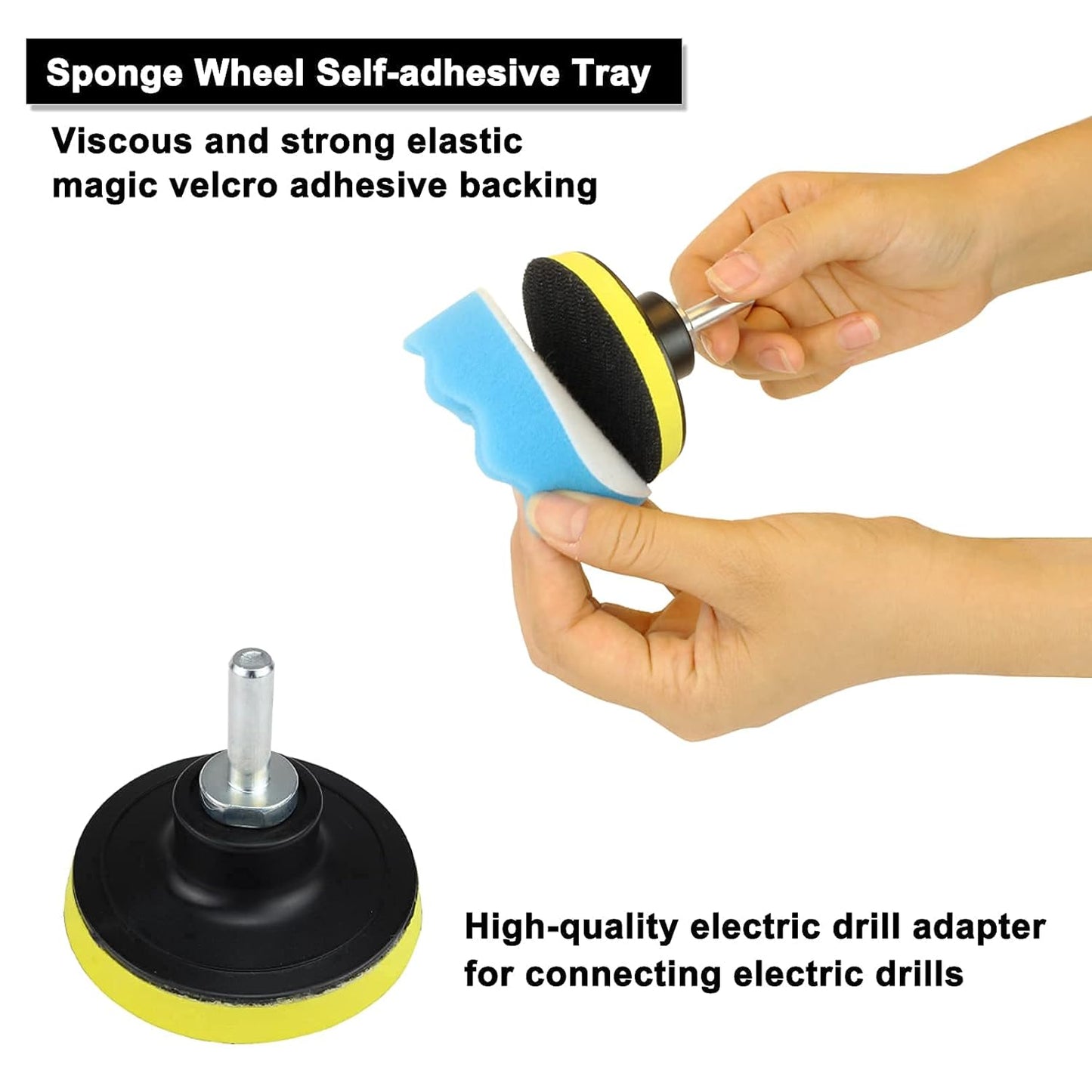 Car Foam Polishing Buffing Kit, Polishing Buffing Pads, Wool Pads,Polishing & Buffing Wheels, for Headlights & Body Foam Wax & Buffer Kits (27)