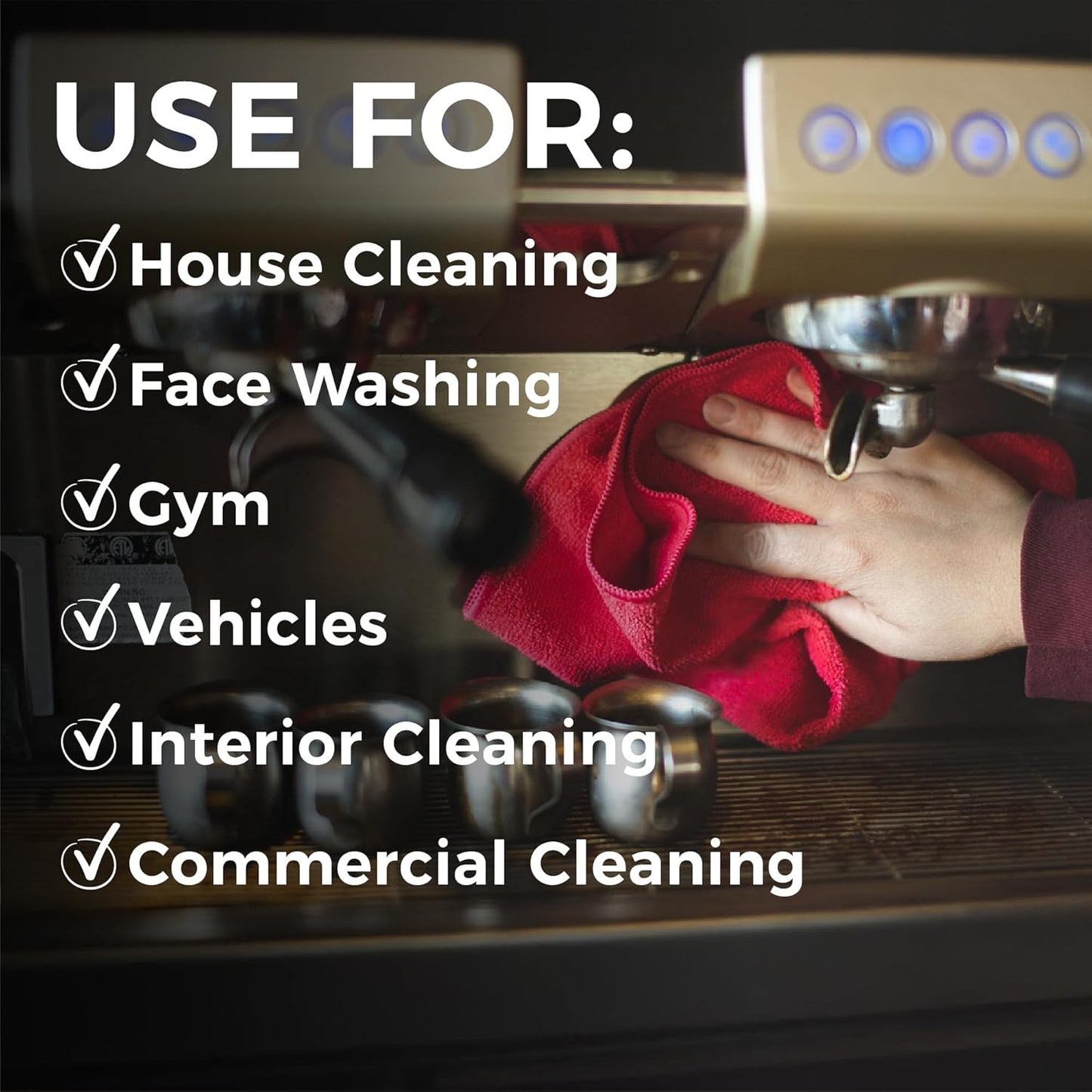 The Rag Company - All-Purpose Microfiber Terry Cleaning Towels - Commercial Grade, Highly Absorbent, Lint-Free, Streak-Free, Kitchens, Bathrooms, Offices, 300gsm, 12in x 12in, Lavender (12-Pack)