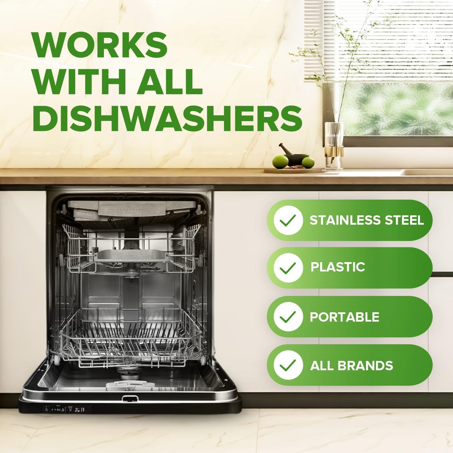 Renuv Washing Machine Cleaner + Dishwasher Cleaner Bundle - Heavy Duty Appliance Deep Cleaning, Descaling and Deodorizing