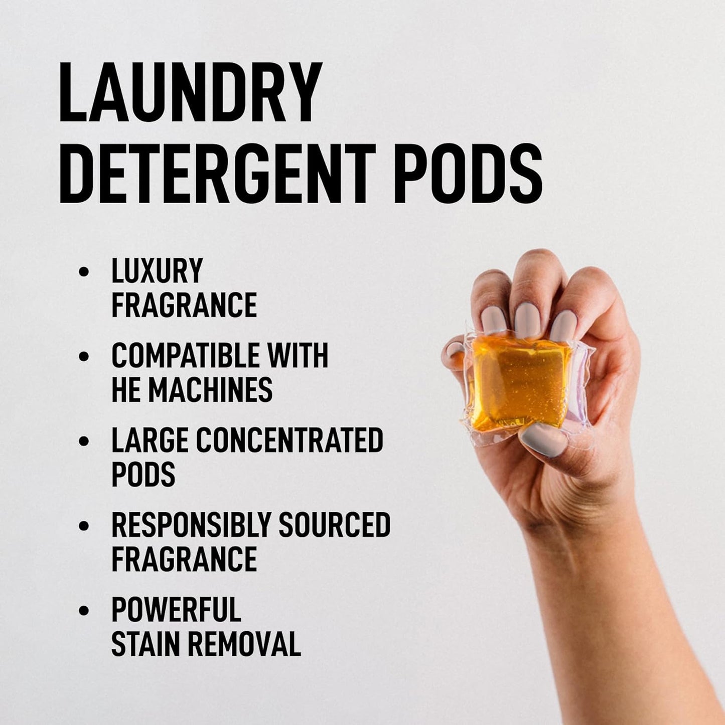 Laundry Sauce - Luxury Scented Laundry Detergent Pods & Scent Booster Bundle (French Saffron) - Natural Essential Oils, Easy-To-Use, Laundry Pods - Cruelty-Free, Paraben-Free, Dye-Free & HE Compatible
