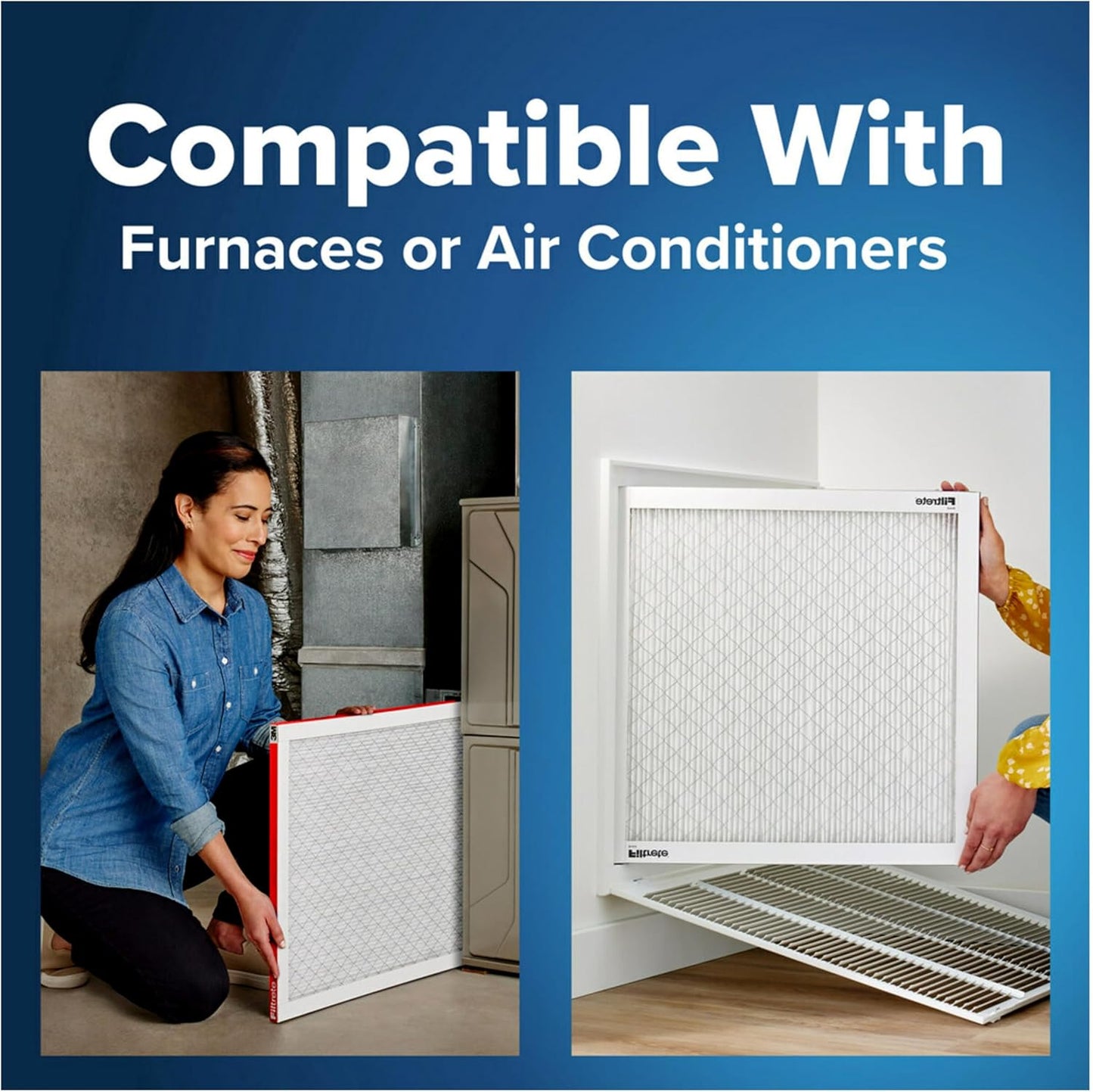 Filtrete 17.5x29.5x1 AC Furnace Air Filter, MERV 11, MPR 1000, Micro Allergen Defense, 3-Month Pleated 1-Inch Electrostatic Air Cleaning Filter, 6 Pack (Actual Size 17.19x29.19x0.81 in)
