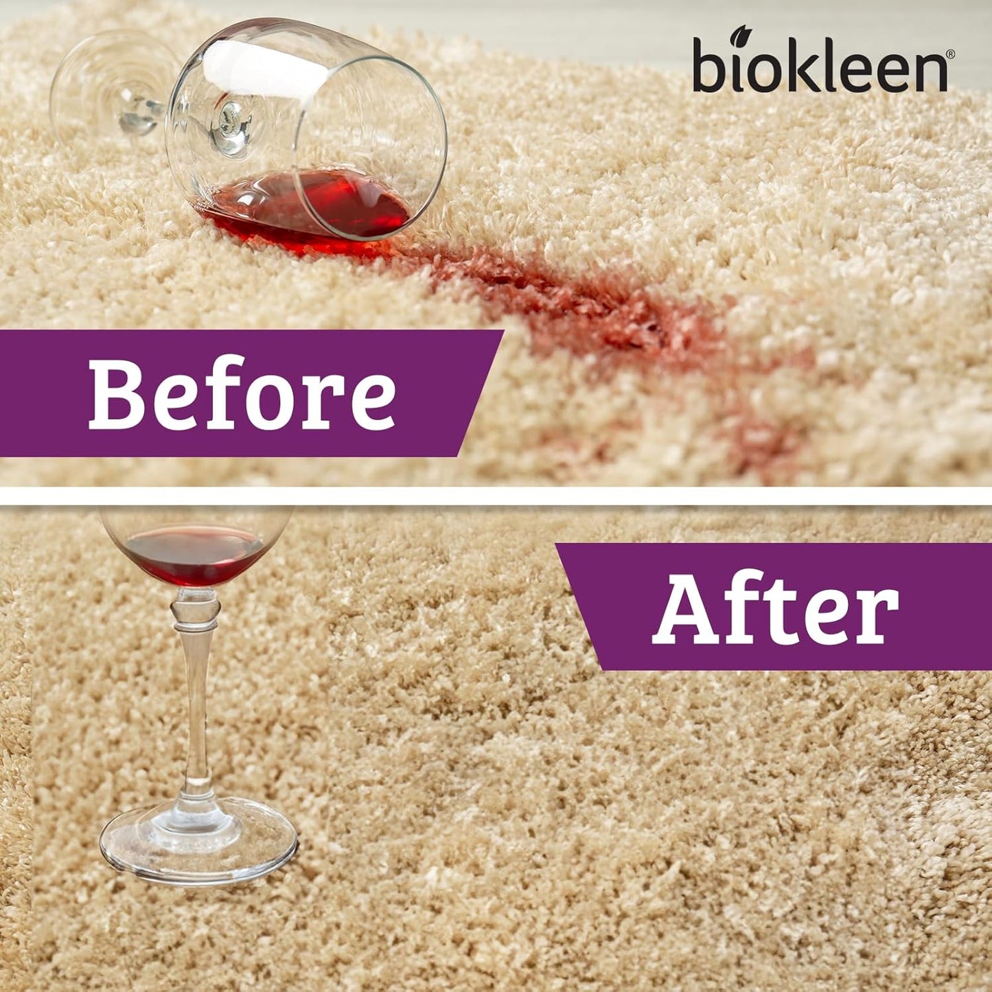 Biokleen Bac-Out Stain Remover for Clothes & Carpet - 32 Ounce - Natural, Enzymatic, Destroys Stains & Odors Safely, for Pet Stains, Laundry, Diapers, Wine, Carpets, Eco-Friendly, Plant-Based
