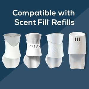 Scent Fill Nag Champa Plug in Air Freshener, Scented Oil Refills, 2 Refills + Diffuser