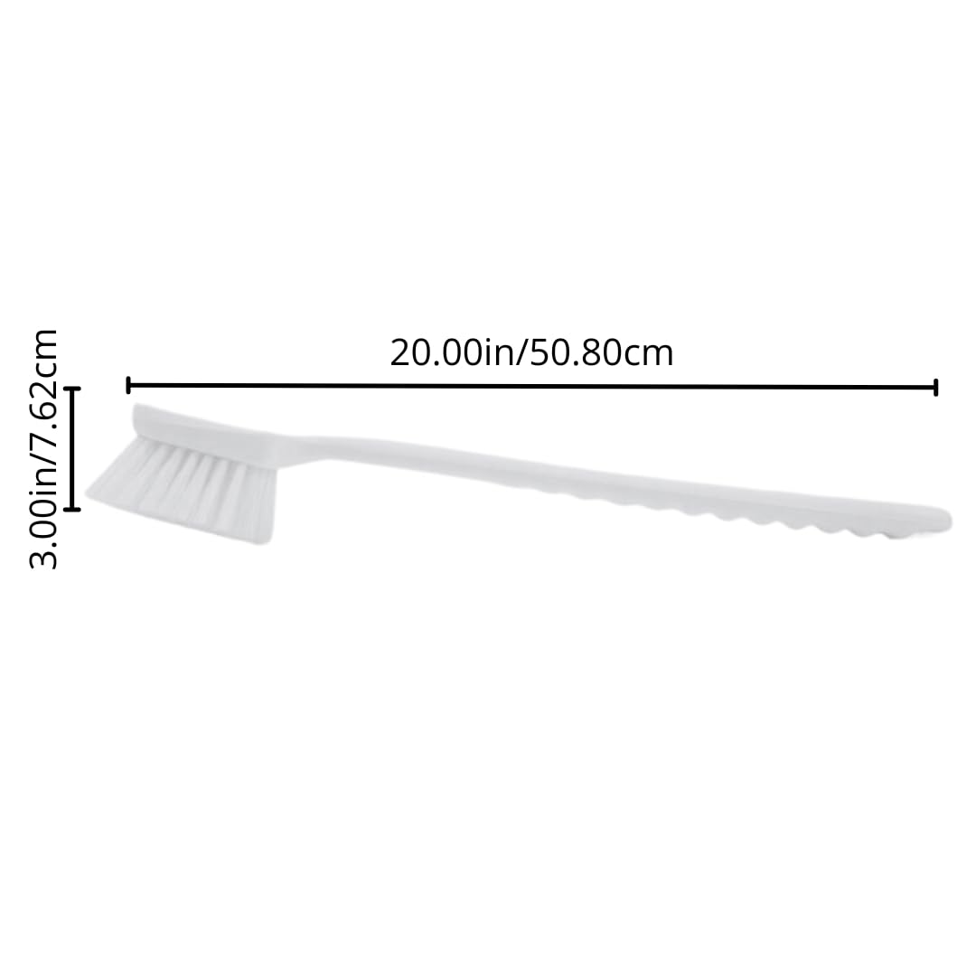 SPARTA 40501EC05 Plastic Large Scrub Brush, Kitchen Brush, Utility Brush With Long Handle For Cleaning, 20 Inches, Red, (Pack of 6)