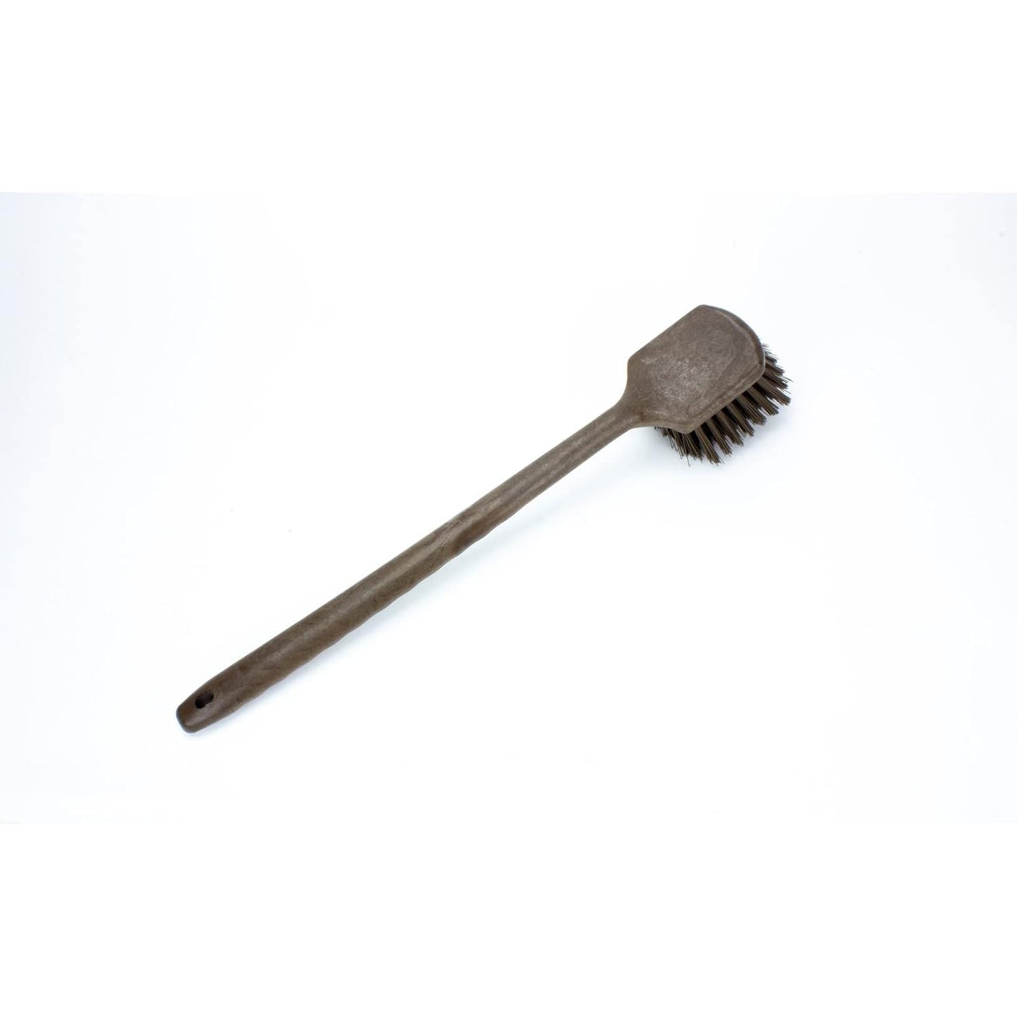 SPARTA 40501EC01 Plastic Large Scrub Brush, Kitchen Brush, Utility Brush With Long Handle For Cleaning, 20 Inches, Brown, (Pack of 6)