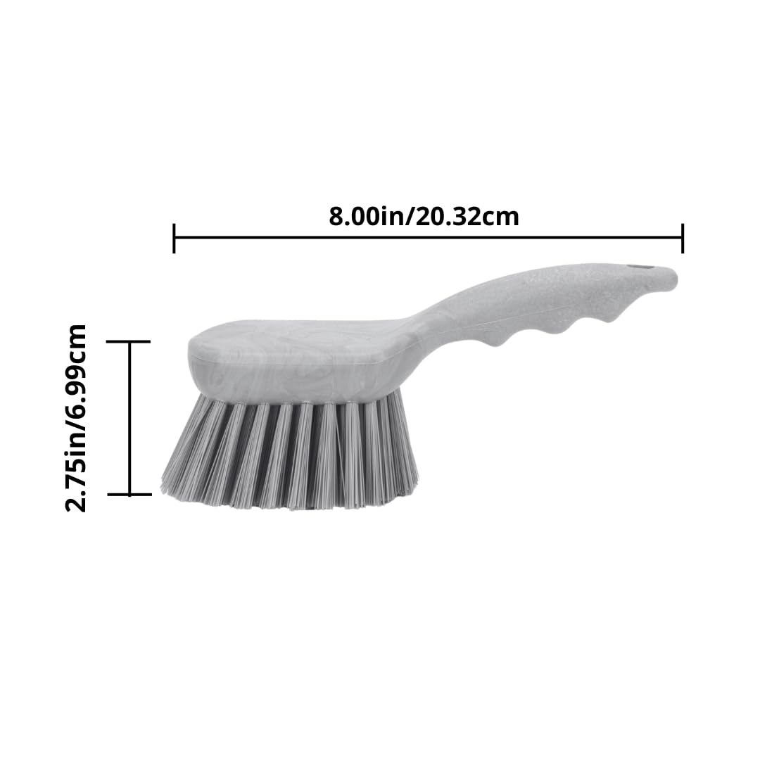 SPARTA 40541EC09 Plastic Scrub Brush, Utility Brush, Kitchen Brush With Hanging Hole For Cleaning, 8 Inches, Green