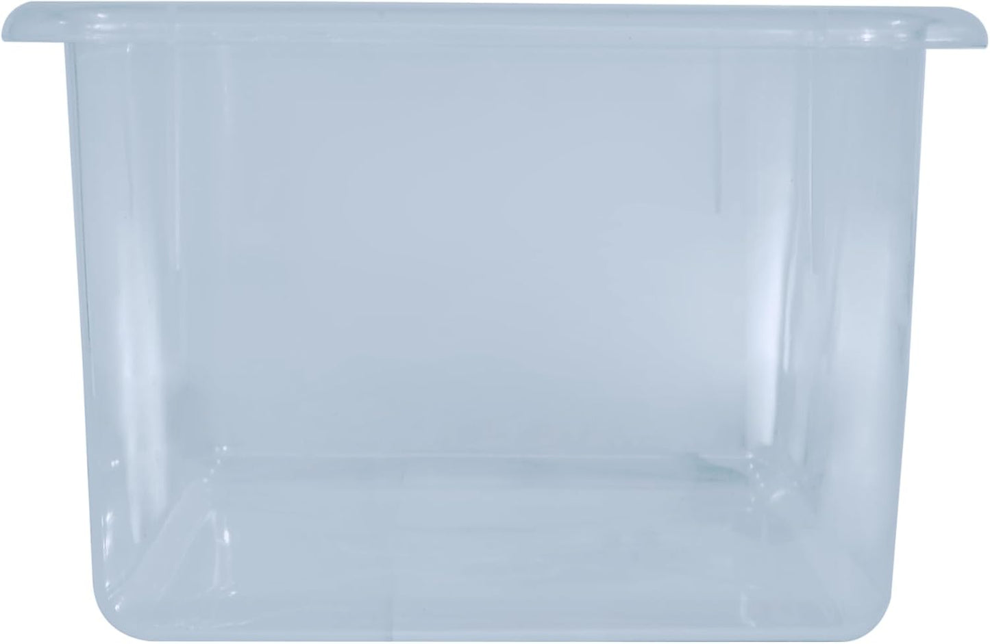 Wood Designs Cubby Storage Bin, Heavy Duty Plastic Containers for Kids Translucent Clear Cubby Tray Set of 10
