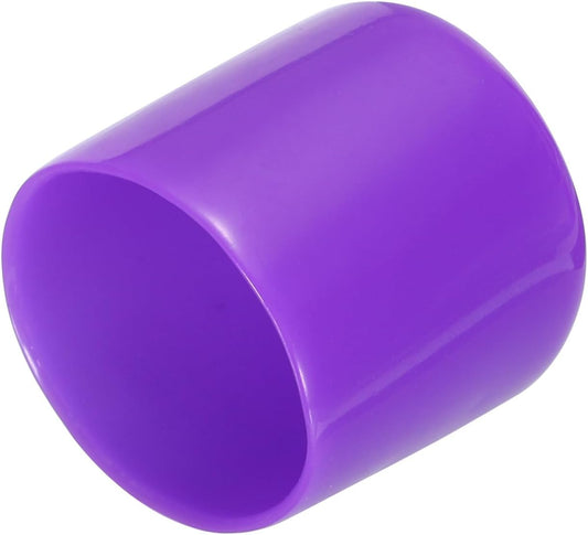 uxcell 20pcs Rubber End Caps 30mm ID Vinyl Round Tube Bolt Cap Cover Screw Thread Protectors Purple