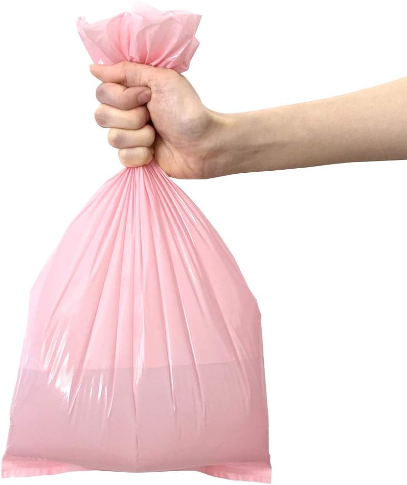 BOS Amazing Odor Sealing Baby Diaper Disposal Bags - Durable and Unscented [Size: M, Color: Pink] (90 count, Pack of 1) (90 Bags)