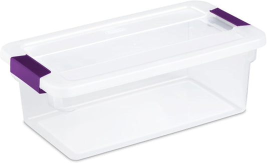 Sterilite 36-Pack ClearView Latch Box, Stackable Storage Organizer Bins for Home, 6 Quart