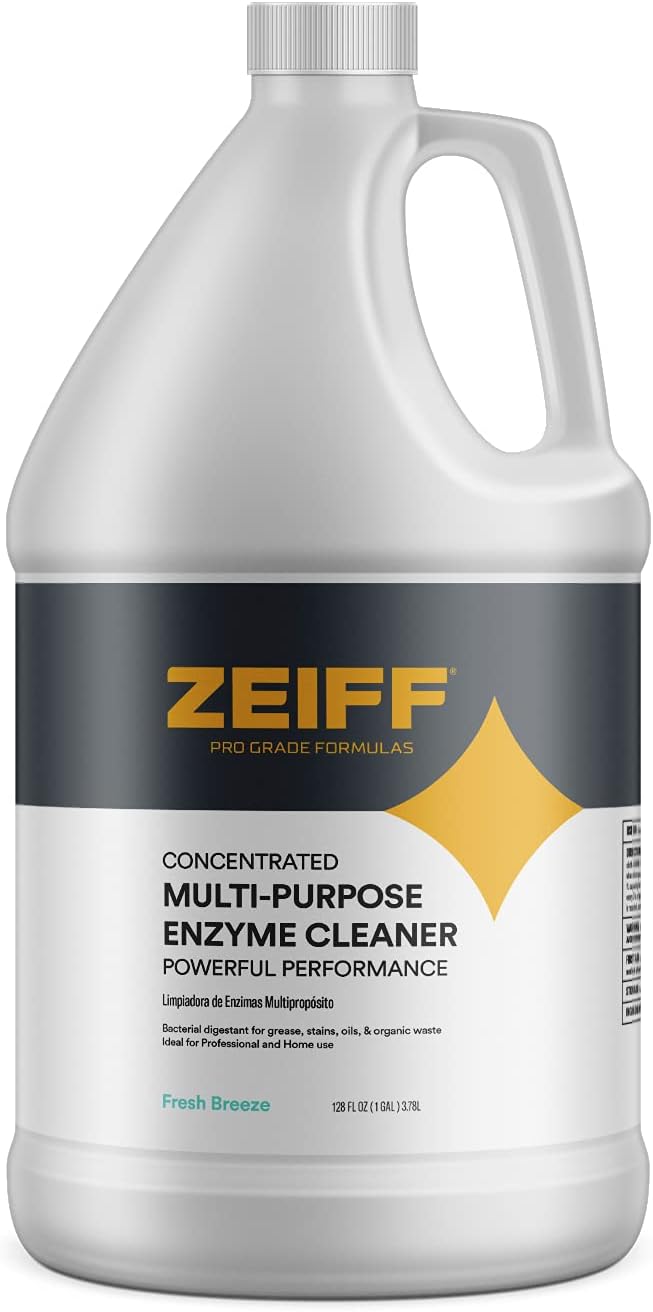 Pro-Grade Multi-Purpose Probiotic Enzyme Cleaner - Pet Stain and Odor Remover, Drain Cleaner - Powerful Cleaning & Odor Eliminating Formula For Professional & Home Surfaces - 1 Gallon