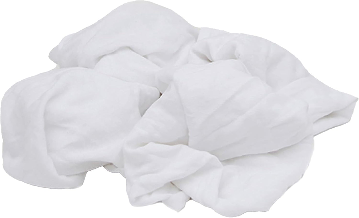 Premium White T-Shirt Cleaning Rags (5 lbs. Bag) – White Cotton Rags for Cleaning, Staining, Painting, Oil, Grease & Dust Removal – Shop Rags Bulk for Multipurpose use