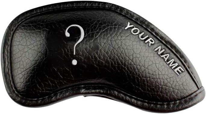 CRAFTSMAN GOLF 12pcs or 1pc Thick Synthetic Leather Golf Iron Head Covers Set Headcover Fit All Brands Callaway Ping Taylormade Cobra Etc. Also Custom Name
