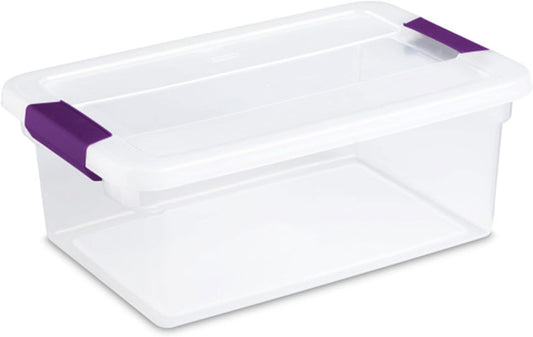 Sterilite 36-Pack 15 Quart Clearview Latch Box, Stackable Organizer Bins with Latching Lids - Clear Plastic Organization Containers for Closet, Bedroom, Shelving Units and Everyday Home Storage