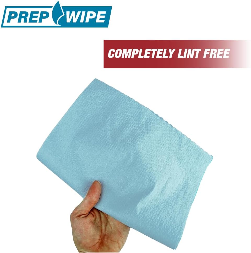 LAUCO PrepWipe Heavy Duty Cleaning Towels, Lint Free Industrial Paper Towels - Disposable Pack of 300 Sheets 10"x14" (4 Boxes)