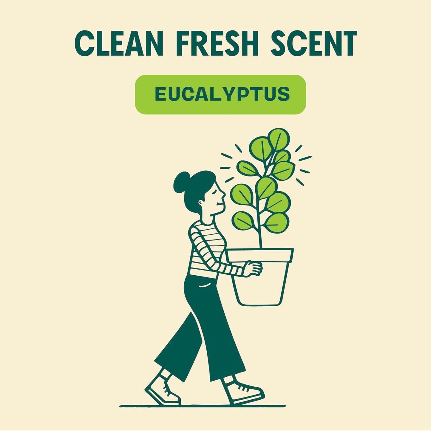 Aunt Fannie's Ultra Concentrated Floor Cleaner Vinegar Wash, Multi-Surface Solution For Mopping, Makes 16 Gallons, Eucalyptus Scent, 32 oz. (Pack of 6)