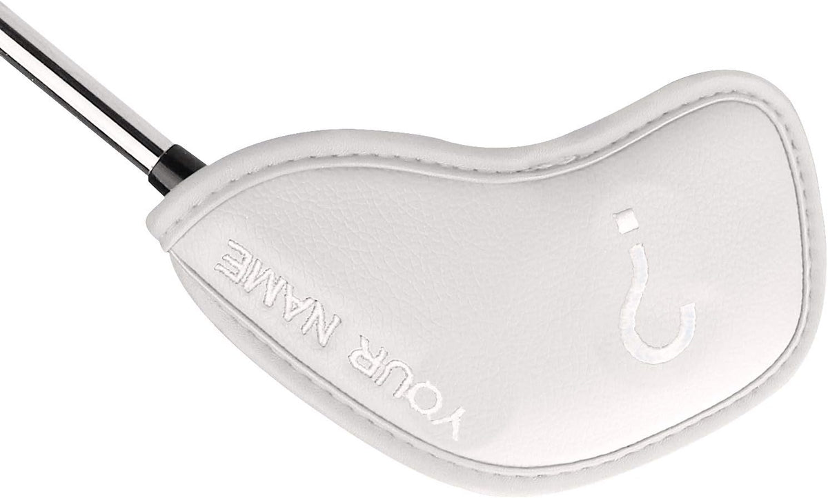 CRAFTSMAN GOLF 12pcs or 1pc Thick Synthetic Leather Golf Iron Head Covers Set Headcover Fit All Brands Callaway Ping Taylormade Cobra Etc. Also Custom Name