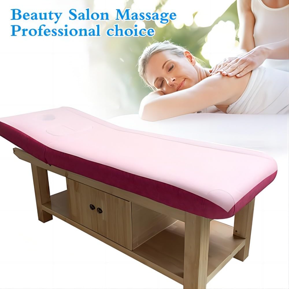 50Pcs Disposable Massage Table Sheets 31.5" x 71" Non-Woven Fabric Bed Covers for Ultimate Hygiene and Comfort in Massage, Tattoo, and Spa Treatments, Breathable and Durable Sheets(White)