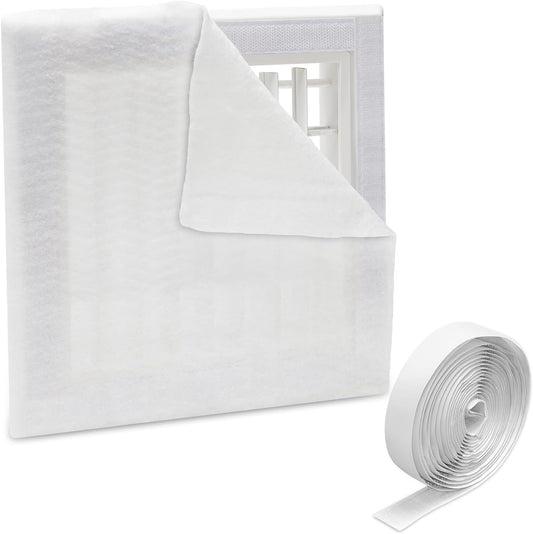 UCINNOVATE MERV 13 Filter Media 20"x90", 12.5 Ft² Cut to Fit Electrostatic Air Vent Filters with 125" Tape, Stop Dust, Pollen and Pet Dander(0.3 Microns) for HVAC AC Vent Purifiers Fan Registers