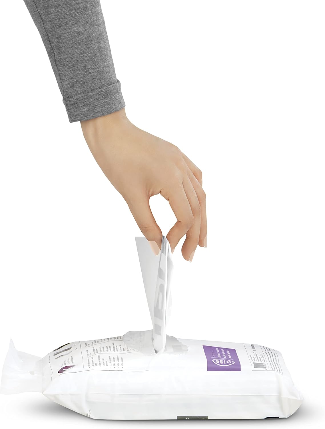 simplehuman Code H 60 Count, Dispenser Pack Custom Fit Liners, Drawstring Trash Bags, 30-35 Liter / 8-9.2 Gallon, White