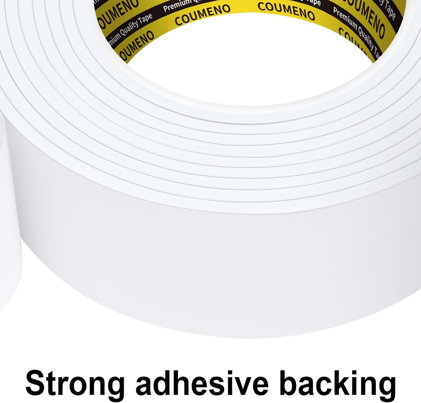 Single-Sided Adhesive White Foam Tape (EVA Material), Single-Sided Sealing Foam pad Sponge Tape for Window Waterproofing, self-Adhesive, Suitable for Sealing Doors and Windows 1.77inX9.84FT