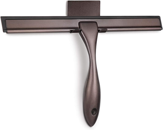 Hiware All-Purpose Shower Squeegee for Shower Doors, Bathroom, Window and Car Glass - Bronze, Stainless Steel, 12 Inches