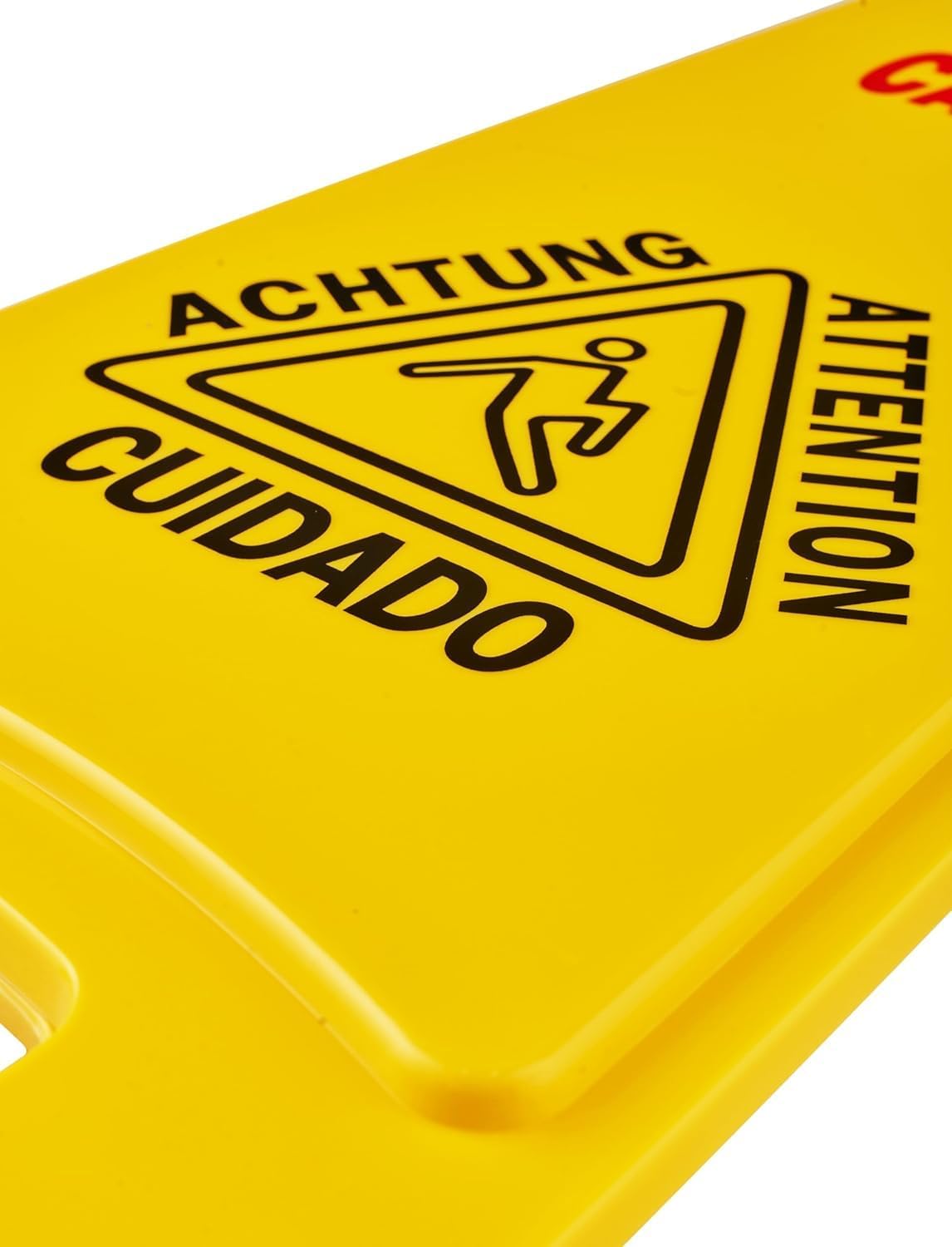 Wet Floor Sign, Slippery When Wet A-Frame Caution Sign, Bright Yellow 6 PACK