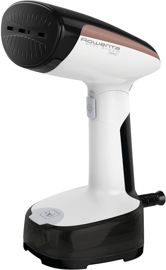 Rowenta, Steamer for Clothes, Access Steam Handheld Steamer, 15 Second Heatup, 4 Ounce Capacity, 1150 Watts, Portable, Ironing, Travel Must Have, White Clothes Steamer, DR3030