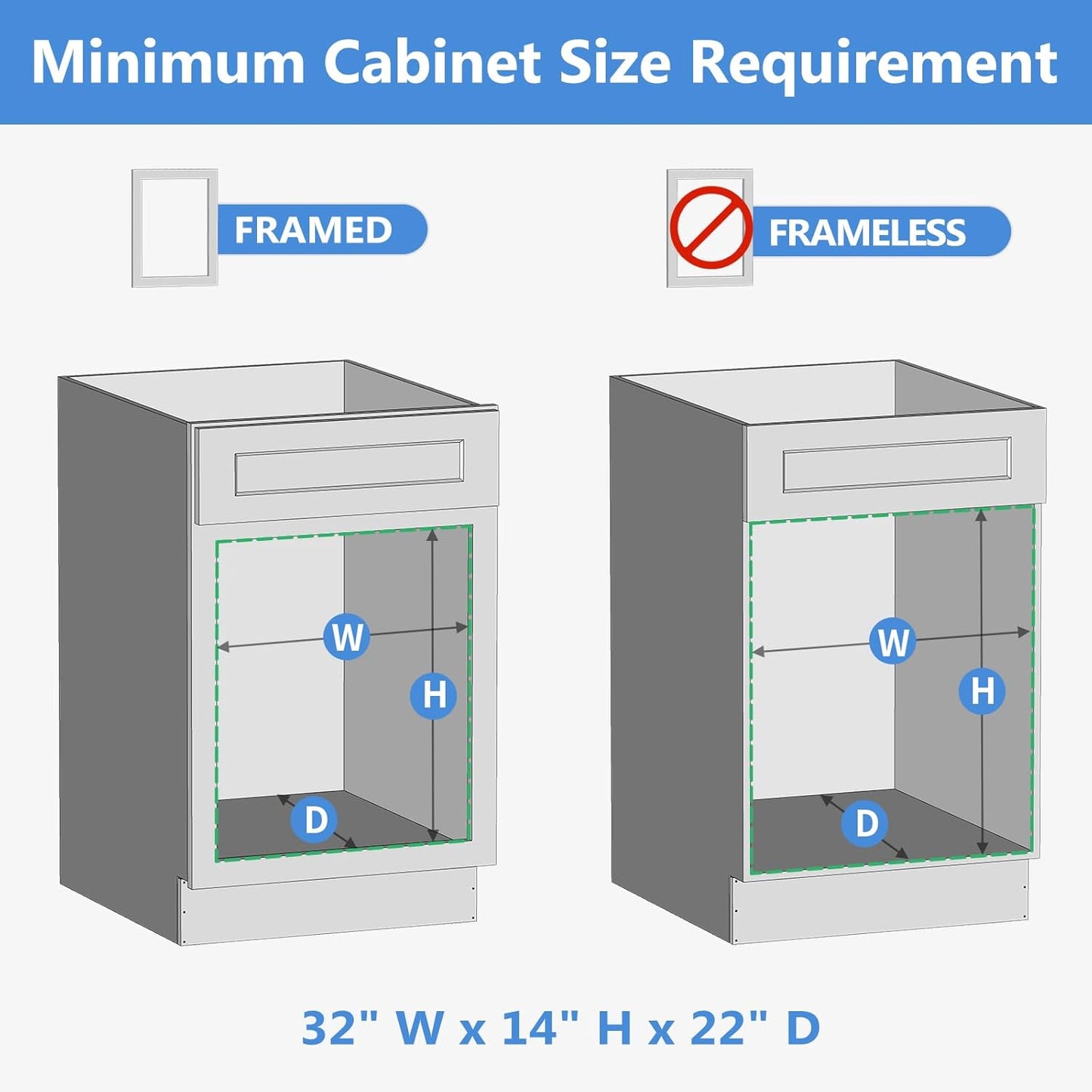 ROOMTEC 2 Tier Individual Pull Out Cabinet Organizer 31½"W x 21½"D, Slide Out Wood Shelves Organizers, Pull Out Drawers Organization and Storage for Kitchen Cabinet