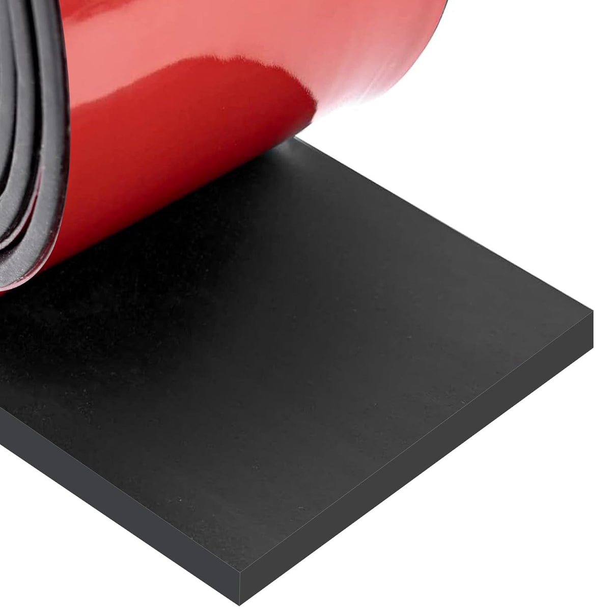 Neoprene Rubber Strips Self Adhesive Sheets, Rolls & Strips with Adhesive Backing Rubber Pads Self Stick Seal Gasket Sticky Back for Matting Padding - 3" Wide x 1/5" Thick x 20' Long
