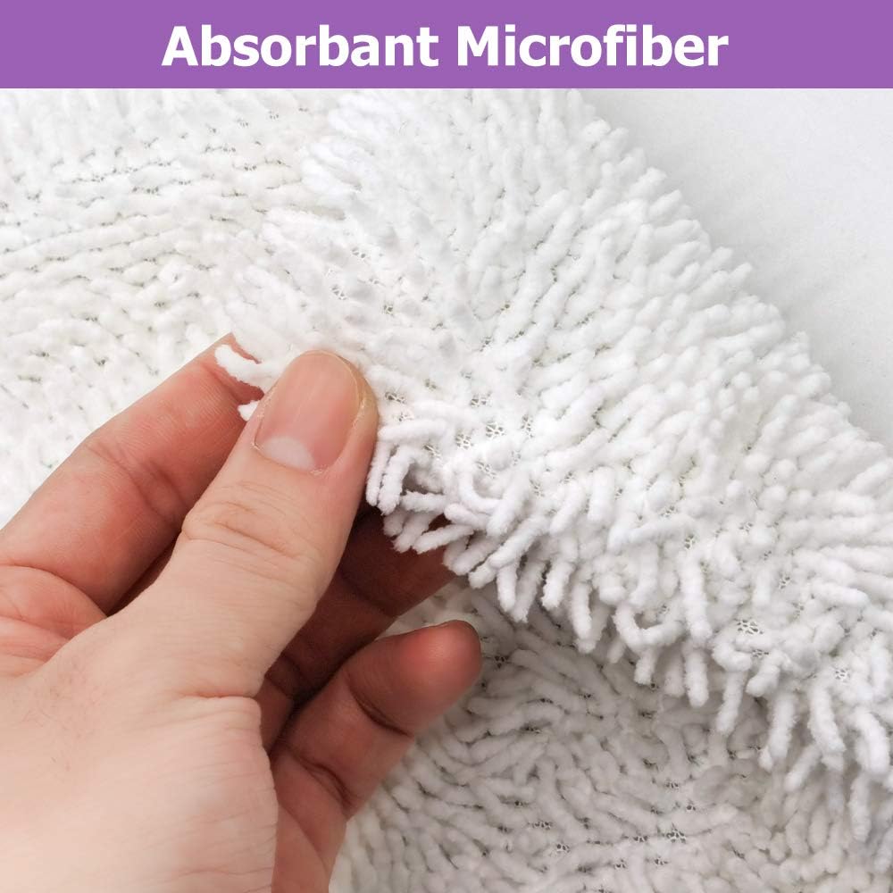 Replacement Steam Mop Pads for Shark Steam Mop Pads Compatible with S3500 Series S3501 S3601 S3550 S3901 S3801 SE450 S3801CO S3601D Steam Pocket Mop (6-Pack)