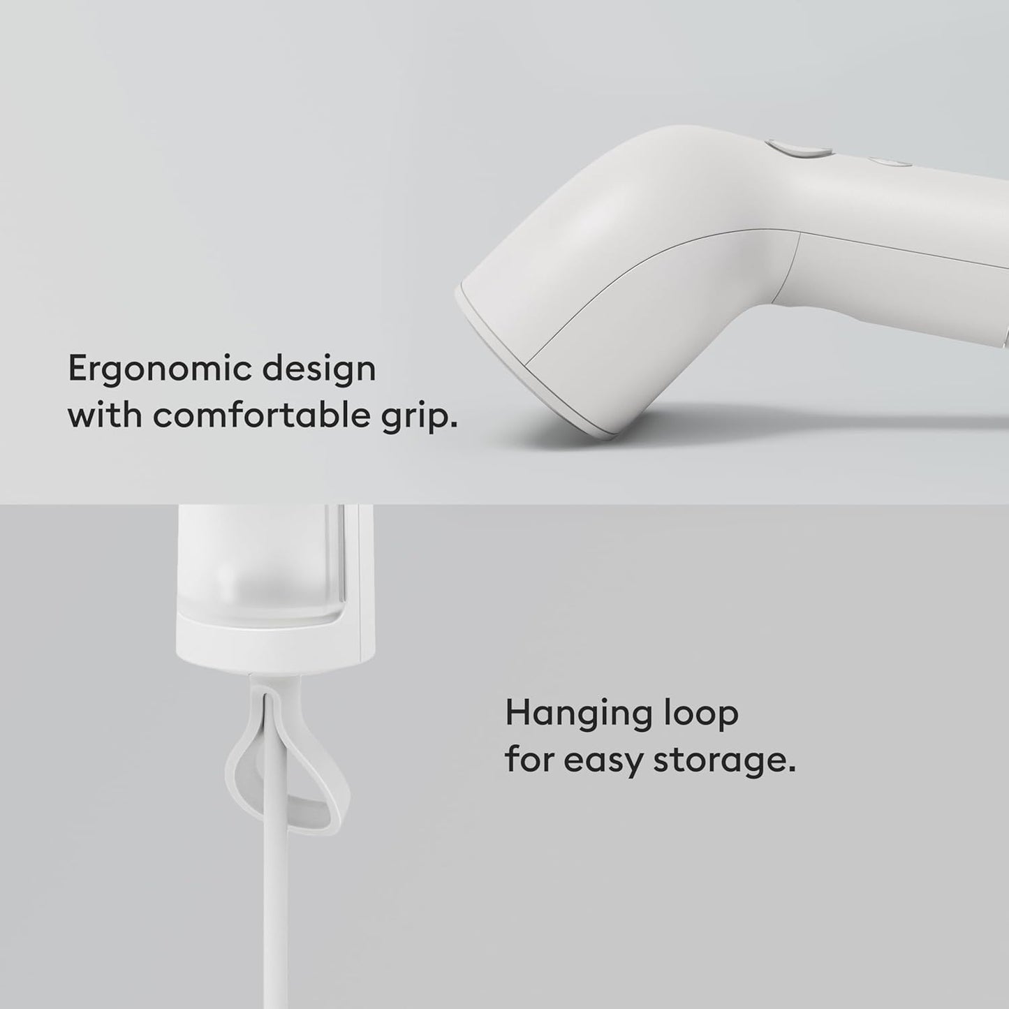Steamery Handheld Clothes Steamer Cirrus X, 1200W, Steam Output 20g/min, Heat up in 20 Seconds, Portable, Minimalistic, Scandinavian design, White