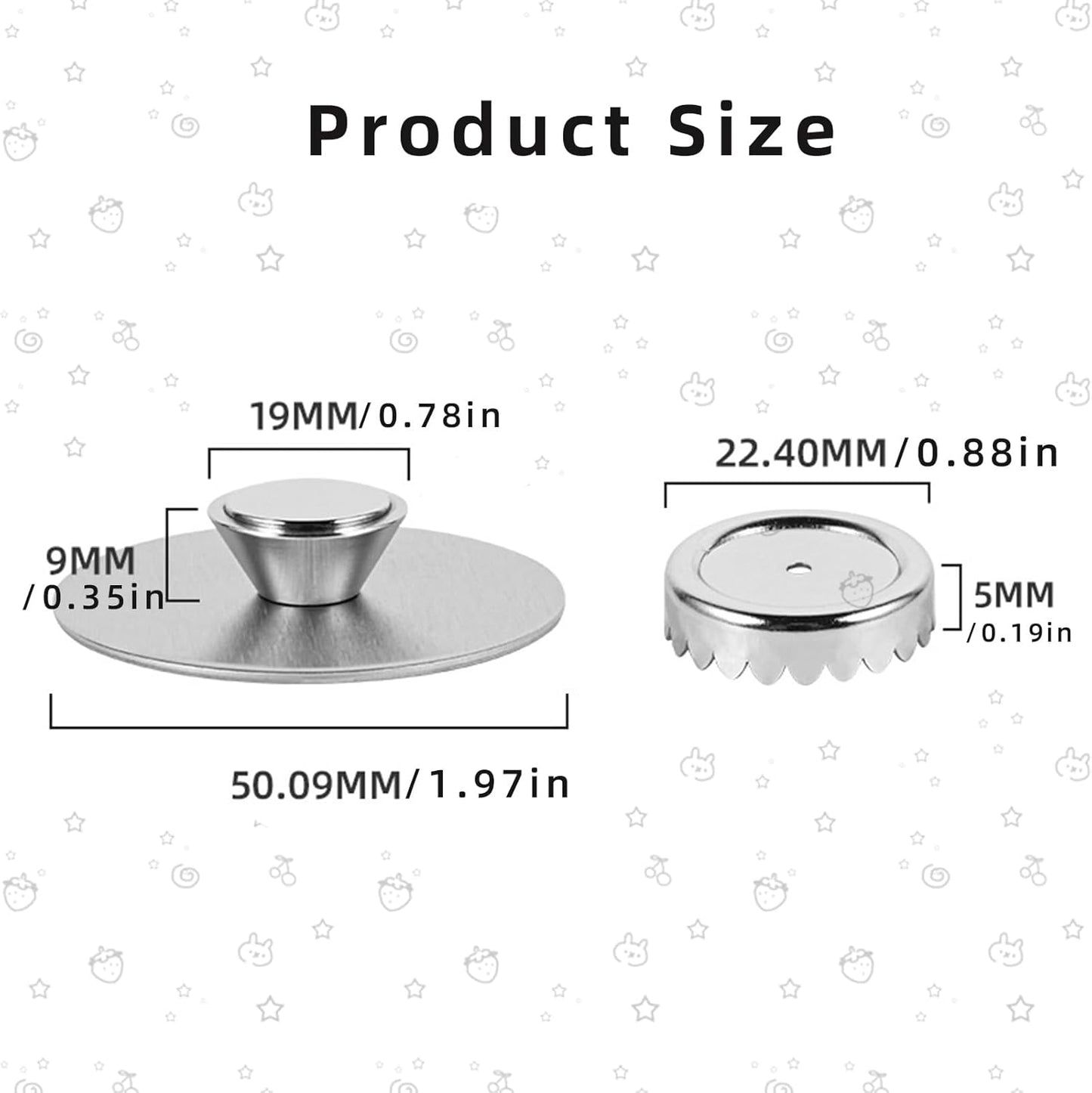 Magnetic Soap Holder, Stainless Steel Wall Mount Waterproof Bathroom Organizer for Showers/Sinks (Soap Holder-Glue)