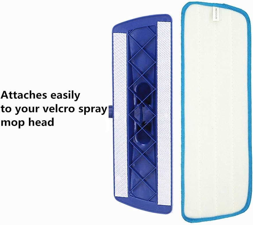 Microfiber Spray Mop Replacement Heads for Wet/Dry Mops Floor Cleaning Pads Compatible with Bona Floor Care System (6 Pack)