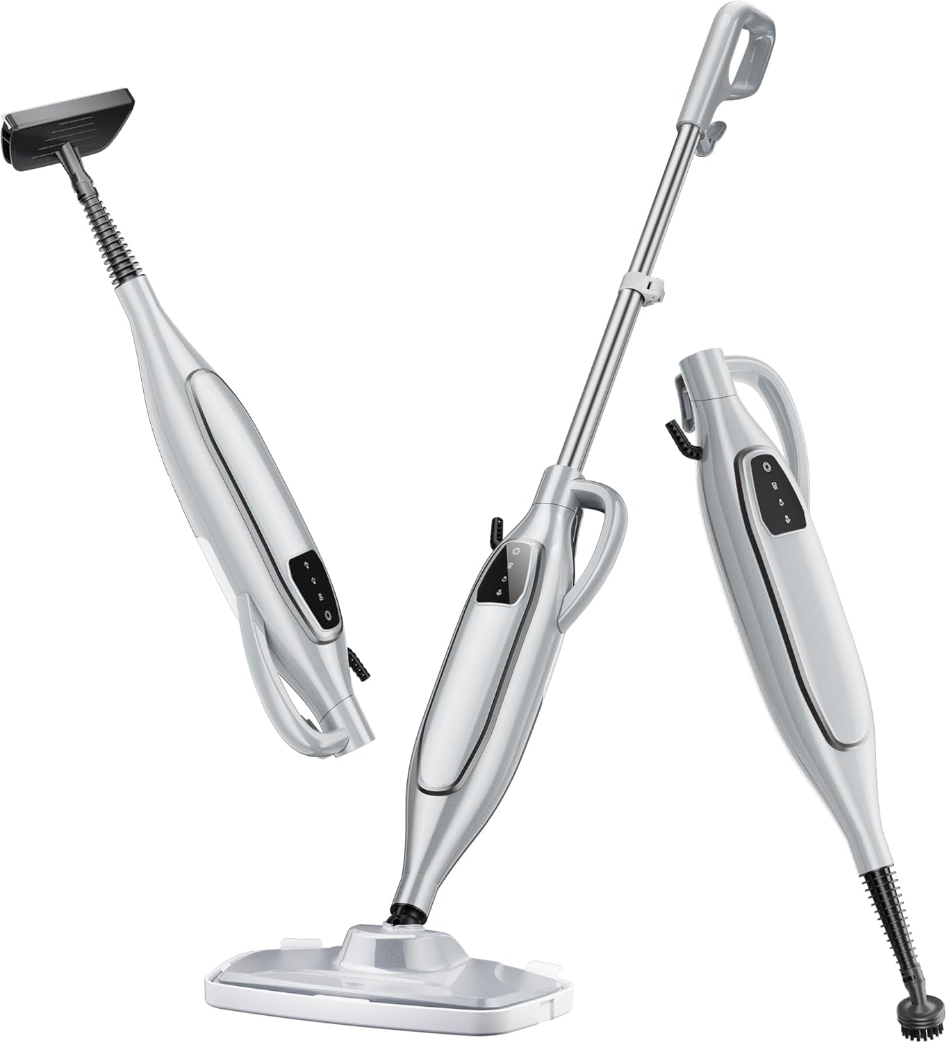 Steam Mop, 11-in-1 Powerful Steam Cleaner for Home with 11.8 OZ Water Tank & 23FT Power Cord, Handheld Detachable Steam Mops for Floor Cleaning MultiPurpose Steamer for Hardwood, Tile, Furniture