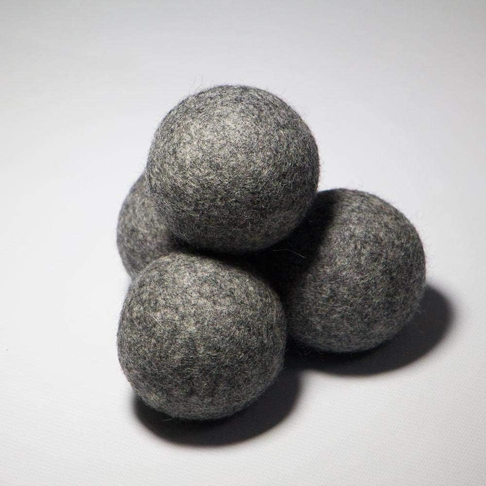 NATURAL THINGS Alpaca Wool Dryer Balls, Fabric Softener Balls, Anti Static, Reduce Energy Cost & Drying Time, Pack of 6 Made from All-Natural New Zealand Wool, Reusable, 100% Organic (XXXL)