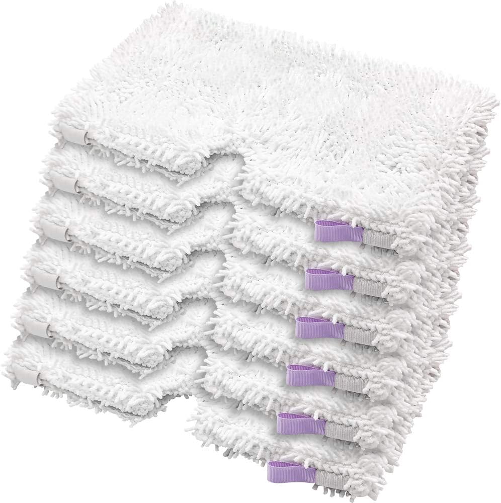 Replacement Steam Mop Pads for Shark Steam Mop Pads Compatible with S3500 Series S3501 S3601 S3550 S3901 S3801 SE450 S3801CO S3601D Steam Pocket Mop (6-Pack)
