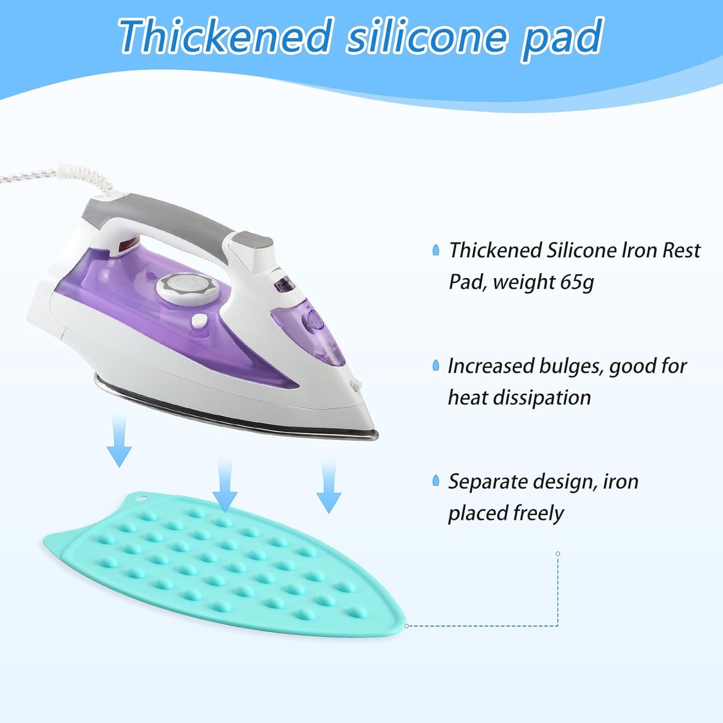 Mint Green Capybara Lemon Ironing Mat for Table top Portable Ironing Pad Blanket for Washer Dryer Countertop Travel