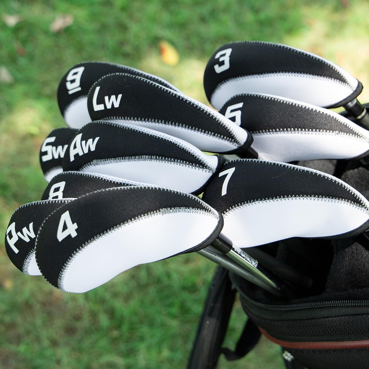 Golf Iron Covers for Golf Clubs Neoprene Golf Iron Cover Set 11pcs/10pcs Golf Iron Headcovers Golf Club Head Covers Fit All Brands