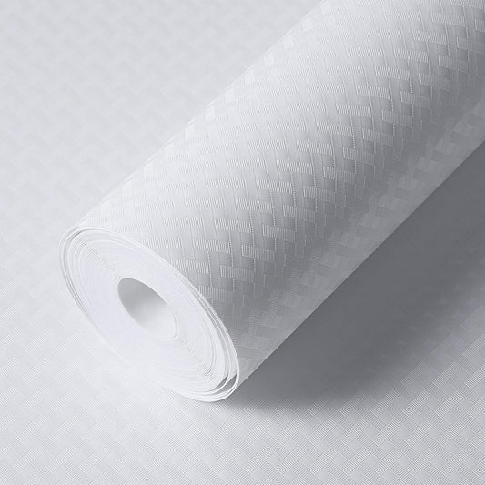 Shelf Liners for Kitchen Cabinets Refrigerator Liners Waterproof & Oil-Proof Kitchen Cupboard Liner Non-Slip Drawer Mats EVA Material Non Adhesive Fridge Liner for Shelves-White 17.5 x 236.2 Inches