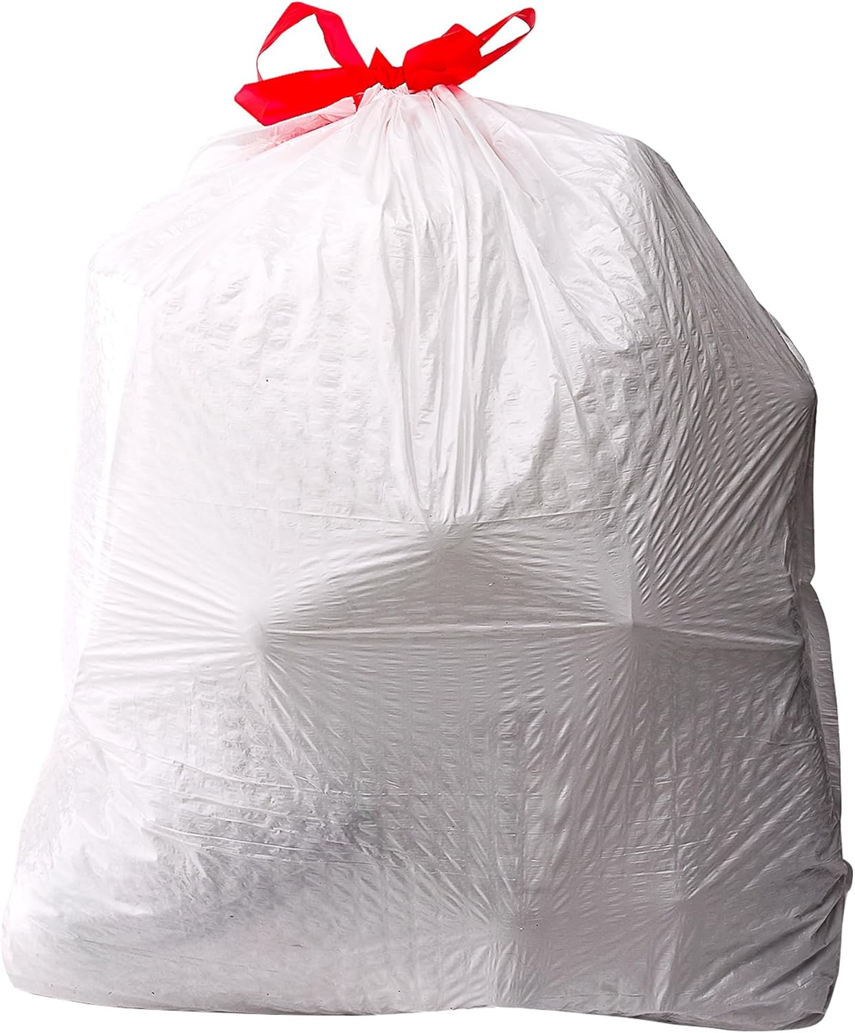 Amazon Basics 13 Gallon Flextra Strength Tall Kitchen Drawstring Trash Bags, Clean Fresh Scnet, Tear Resistant, 10% Post Consumer Recycled, 120 Count