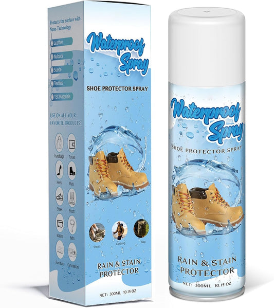 etching Shoe Protector Spray, Suede Protector Spray, Rain & Stain Waterproof Protection for Shoes, Boots, Handbags, Purses, Suede, Leather, Canvas, Nubuck, Fabric, Nylon, 10.15Oz