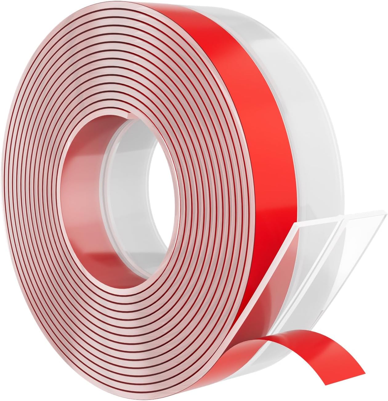Heavy-Duty 36 ft x 3 in Weather Stripping, Extra Thick 2mm Door Draft Stopper Silicone Seal Strip for House and Glass Shower Doors for Collision and Side Gaps of Door and Windows, Clear