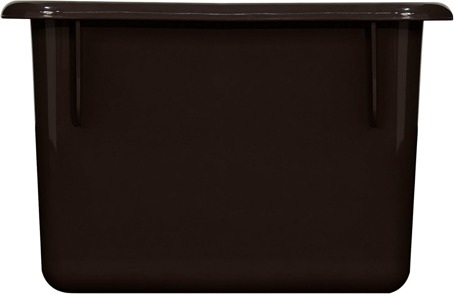 Wood Designs Cubby Storage Bin, Heavy Duty Plastic Containers for Kids Brown Cubby Tray Set of 20