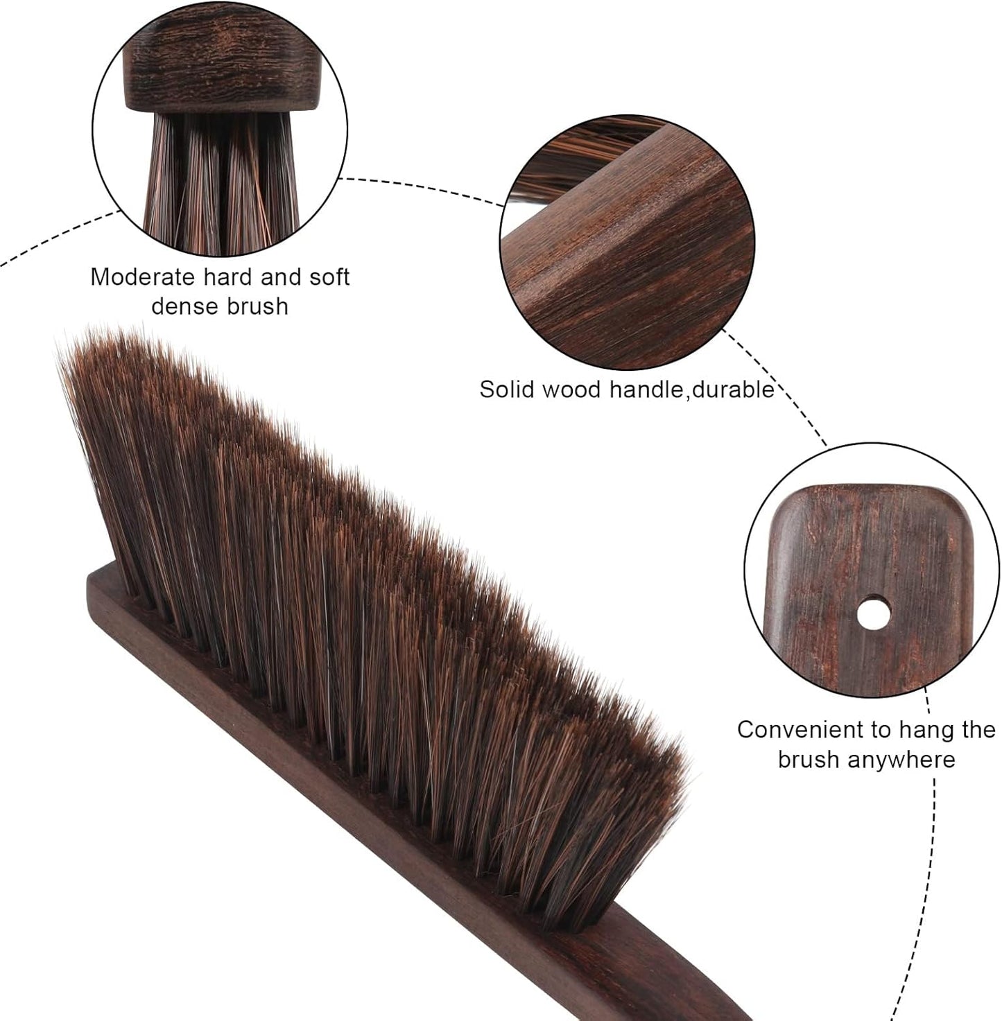 Dust Pan and Brush Set-Handheld Angled DustPan and Hand Broom Set, Large dust pan with handle,Heavy Duty Metal Dustpan and Brush Set Home For Small Item Sweeping Rubber Coated Easy to Grasp Handle