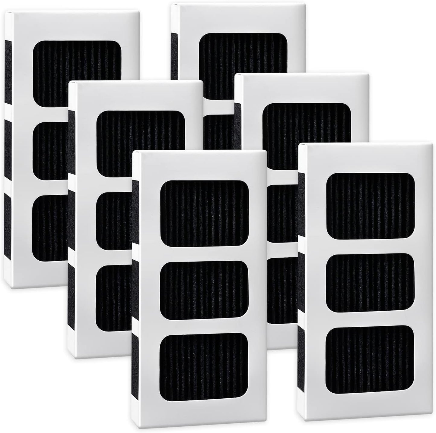 KEEPOW Paultra2 Refrigerator Air Filter Compatible with Frigidaire Pureair Ultra 2, Pure Air Ultra 2, Pureair Ultra ii, Electrolux 242047805, 5303918847, EAP12364179 (6 Pack)