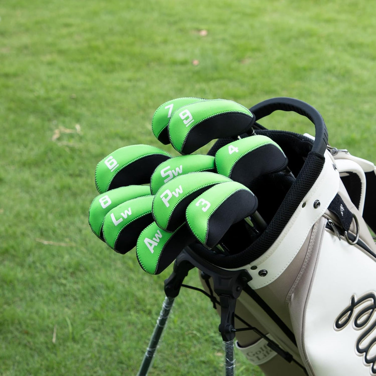 Golf Iron Covers for Golf Clubs Neoprene Golf Iron Cover Set 11pcs/10pcs Golf Iron Headcovers Golf Club Head Covers Fit All Brands
