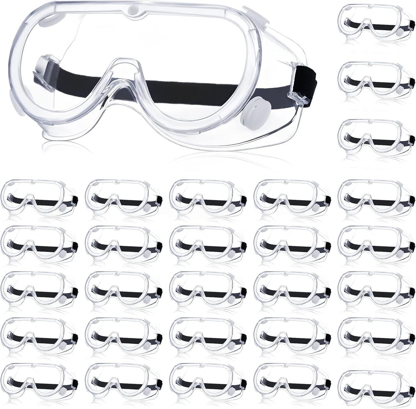 Yunsailing Protective Safety Goggles Lab Over Glasses Clear Anti Fog Eye Protection Goggles for Men Women
