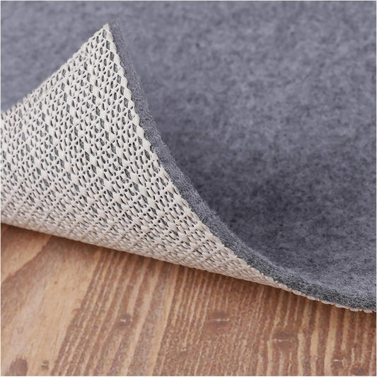 Non Slip Rug Pad Grippers - 8x10, 1/8" Thick, (Felt + Rubber) Double Layers Area Carpet Mat Tap, Provides Protection and Cushioning for Hardwood or Tile Floors